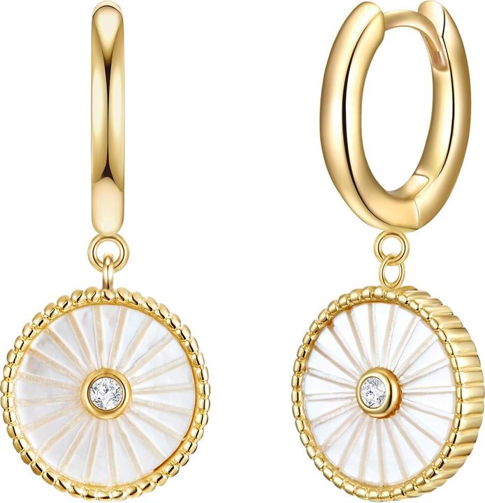 Produktbild Glanzstücke München Damen Sterling Silber Zirkonia Perlmutt gelbgold - 29027 (Sterling Silber)