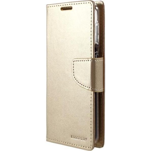 Goospery Bravo Diary Series (Samsung Galaxy S21+), Smartphone Hülle, Gold