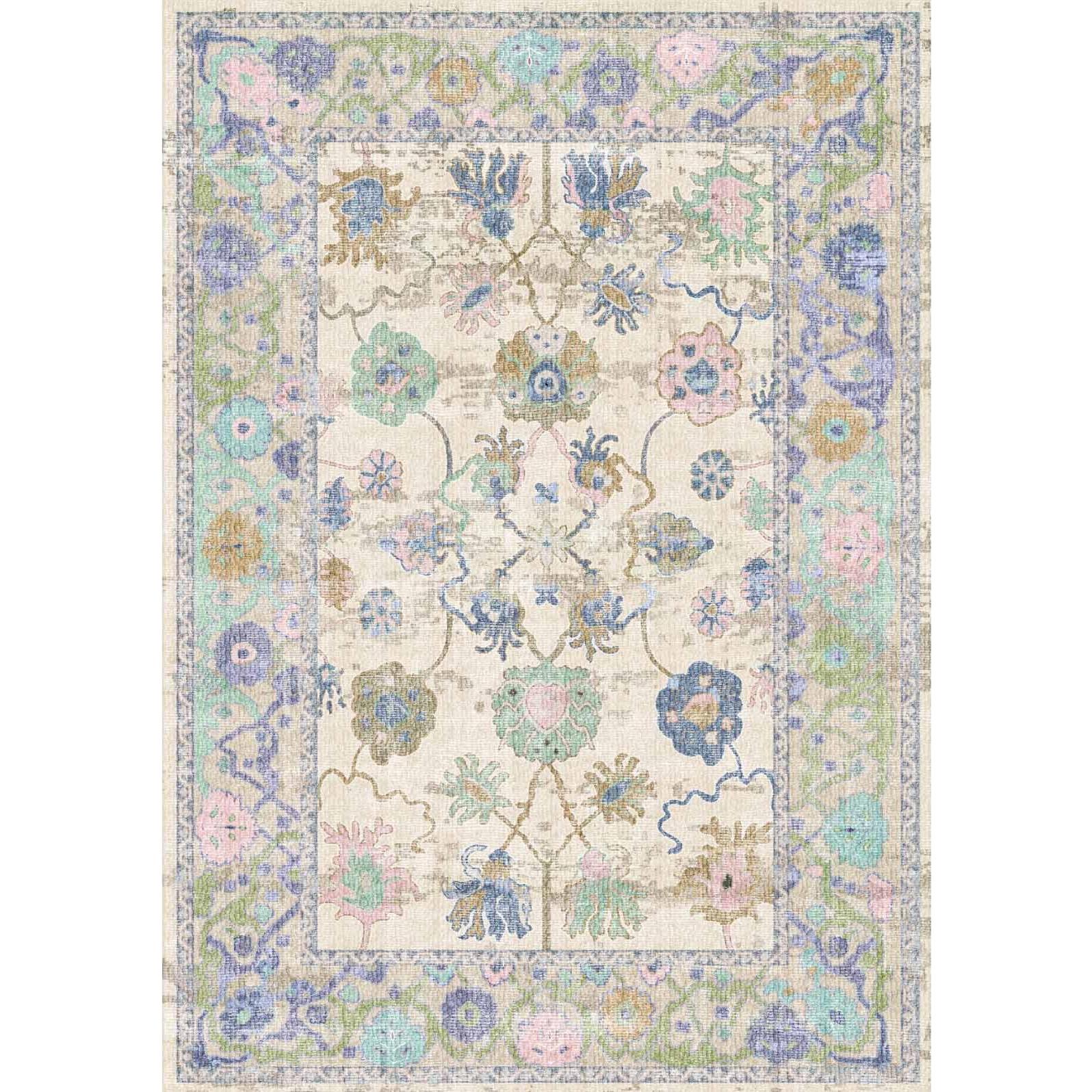 Bamyum, Tappeto, Simay Bedruckter Teppich Chenille-Druck Maschinell Hergestellt 200 x 300 cm (200 x 300 cm)