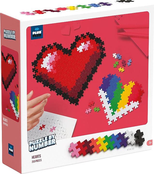 Actual product image Plus-Plus Creative building blocks puzzle heart (250 pieces)