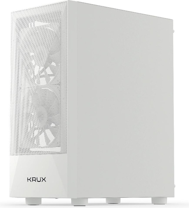 Actual product image Krux Vako White RGB (KRXD005) (ATX, Micro-ITX, mATX)