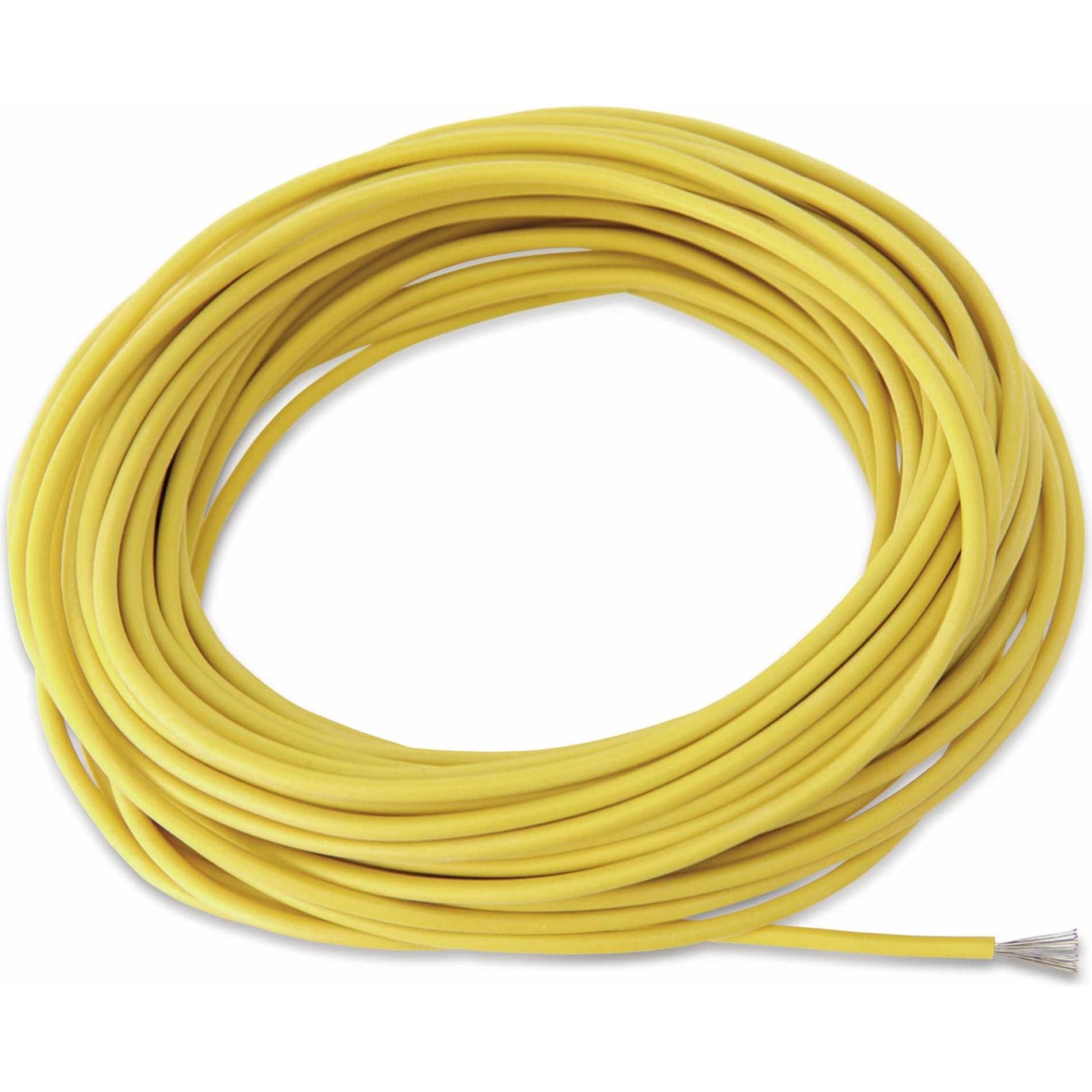 Eneroid, Kabelleitung, Silikon-Litze, 0,5 mm², gelb, 10 m (10 m)
