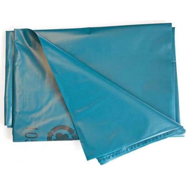 Hygostar LDPE-Abfallsack 240l 75my gelegt blau VE=10 Stück, Abfallsack, Blau