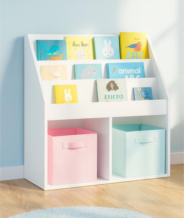 Actual product image HTI-Living Bookcase for children's room white Thekla