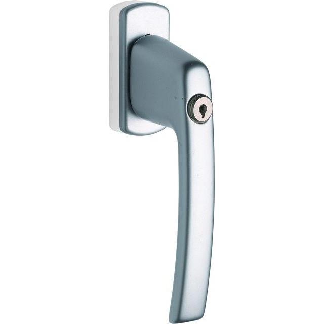 Maco, Türgriff + Fenstergriff, Fenstergriff HARMONY - Sperrzylinder, VK 7x35 mm, Alu weiss (Türgriff)