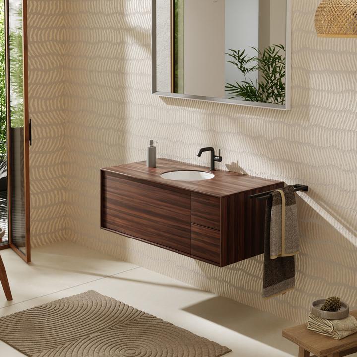 Produktbild hansgrohe Xuniva S Unterbauwaschtisch, Smart Clean, mit Überlauf, ohne Hahnloch, 400x400mm, weiss (425 mm)