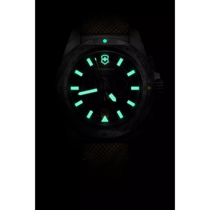 Actual product image Victorinox I.N.O.X. Chrono 43, SIR, BLK dial,BRN structured m (Swiss made, Chronograph, 43 mm)