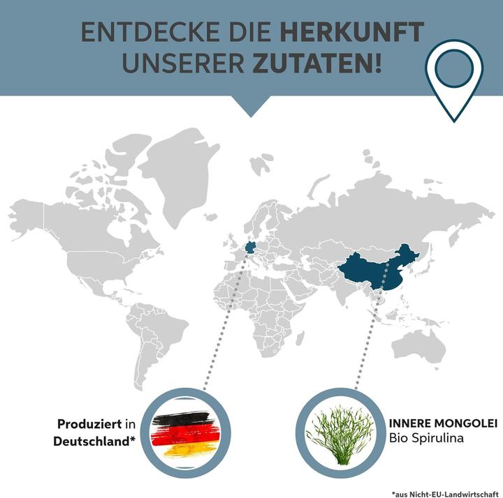Image du produit Eltabia Comprimés de spiruline biologique | Qualité crudité premium (500 pièce(s), Cachets)