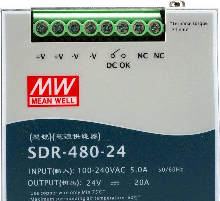 Produktbild MeanWell HutschienenNetzteil (DINRail)