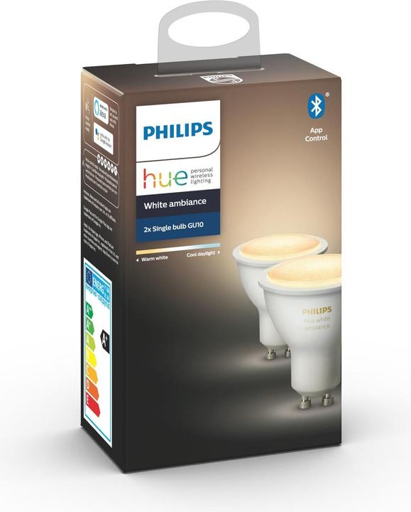 Produktbild Philips Hue White Ambiance BT (GU10, 5 W, 350 lm, 2 x, G)