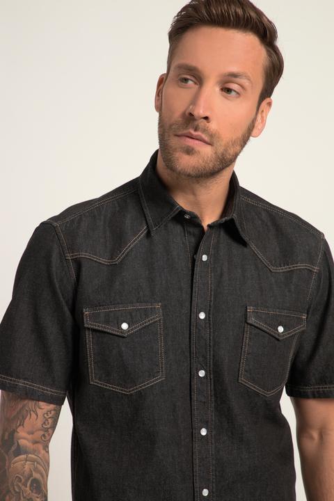 Immagine prodotto JP1880 Jeanshemd, Halbarm, Kentkragen, Modern Fit, bis 8XL, Tall (4XL)