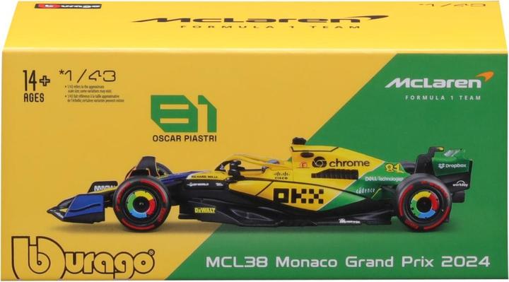 Produktbild Bburago McLaren F1 MCL38 1/43 Piastri 2024 Senna Edition