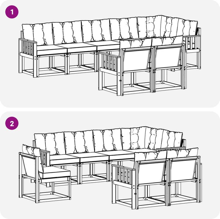 Image du produit vidaXL Outdoor-Sofa