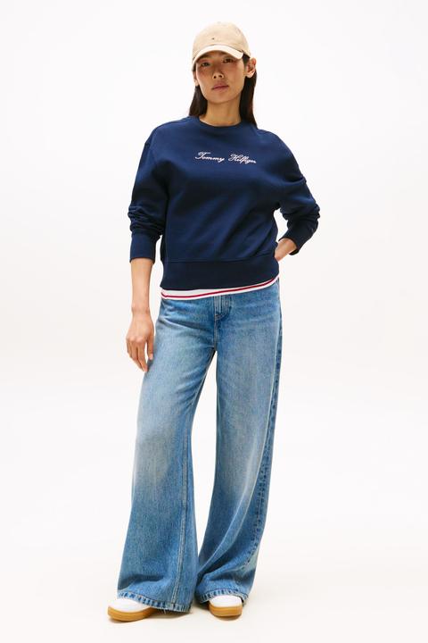 Actual product image Tommy Hilfiger Lurex Script Sweatshirt (L)