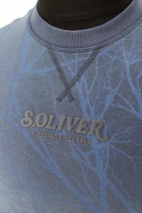 Produktbild s.Oliver Sweatshirt Leichtes Sweatshirt mit All-over-Print (4XL)