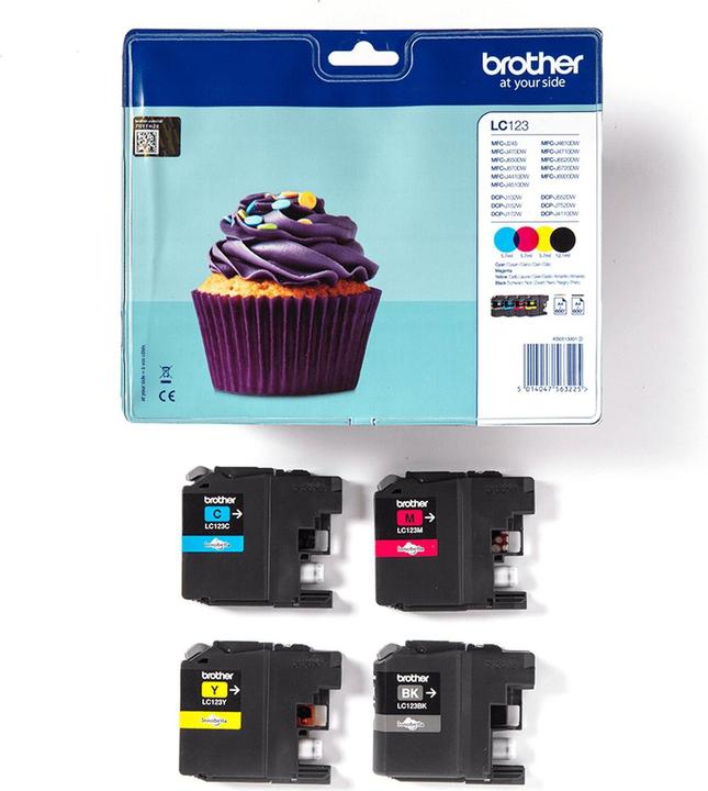Actual product image Brother LC-123VALBP Value Pack (C, FC, M, Y)