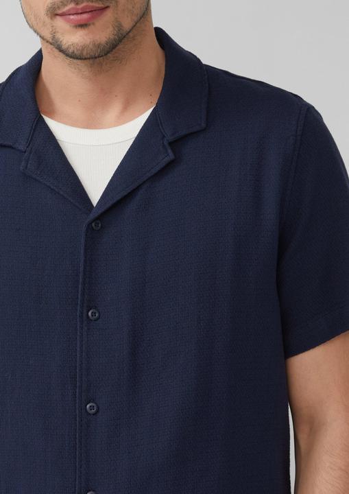 Actual product image S.Oliver Hemd Resort Fit: Strukturiertes Kurzarmhemd mit Reverskragen (S)
