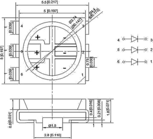 Produktbild Hermex 2x T5 1 LED Glühlampe für Tacho Instrument Armaturenbrett Schalter - Gelb