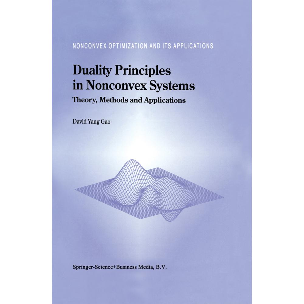 Duality Principles in Nonconvex Systems, Fachbücher von David Yang Gao