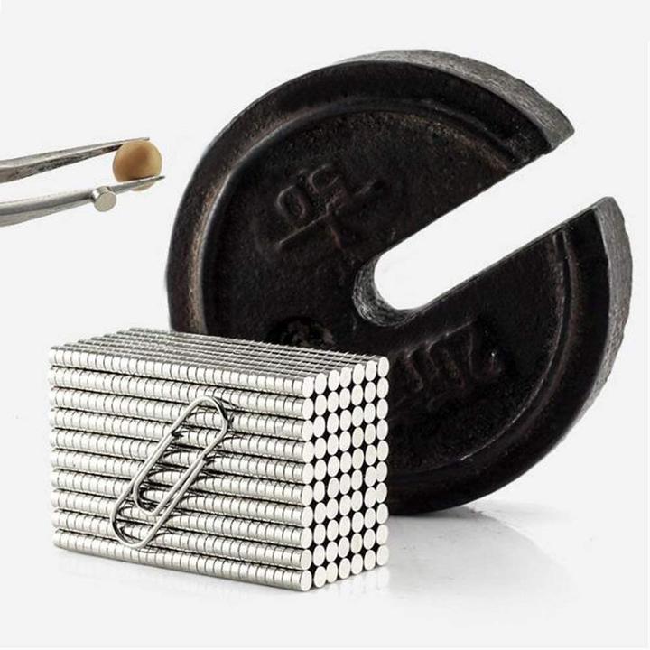 Produktbild I Am Creative Starke Magnete 200er Set Neodym-Eisen-Bor 4x1.5mm Silber (200 x)