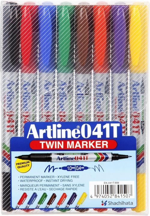 Blau, Braun, Gelb, Grün, Orange, Rot, Schwarz, Violett