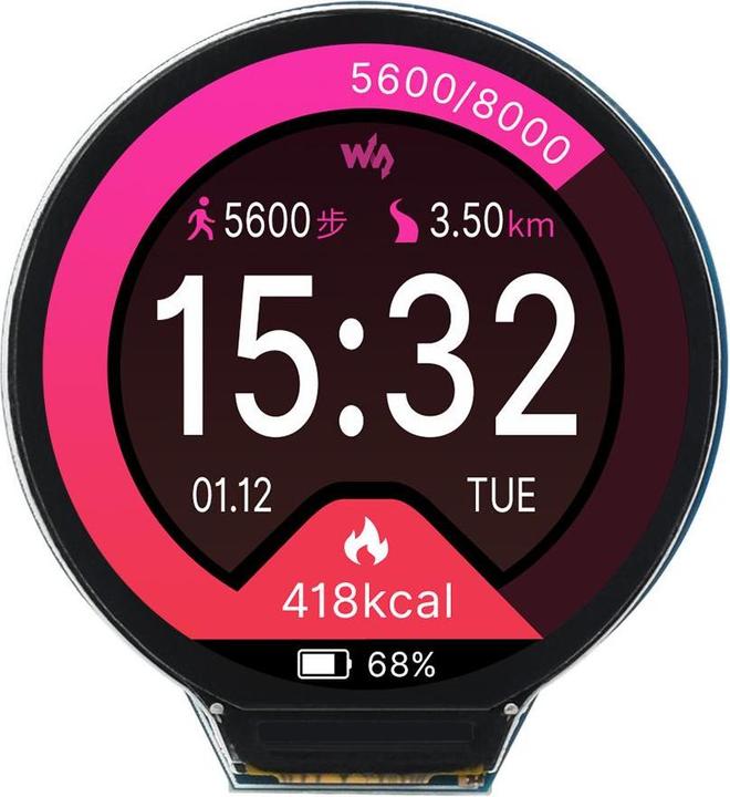 Immagine prodotto WaveShare RP2040 Display LCD rotondo da 1,28 pollici