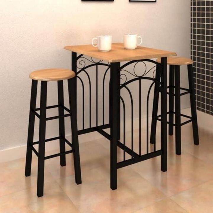 Image du produit vidaXL Esstisch und Stühle (55 x 72.50 x 82.50 cm)