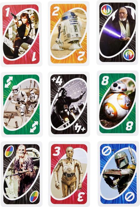 Produktbild Tinisu UNO Star Wars (Spiel) (Deutsch, Englisch, Französisch, Italienisch, Niederländisch, Portugiesisch, Spanisch, 2 - 10 Spieler)