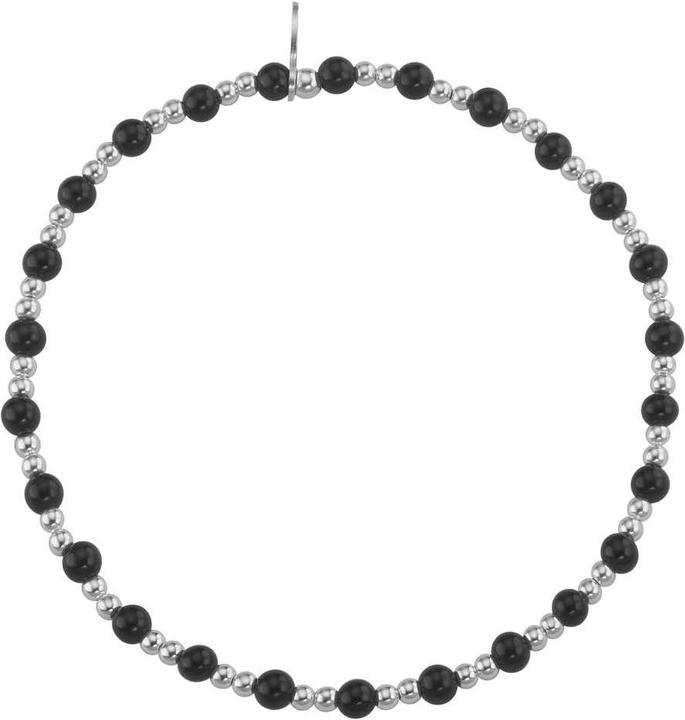 Produktbild Bijouteria Silber-Armkettchen (17 cm, Silber 925, Schwarzer Chalcedon)