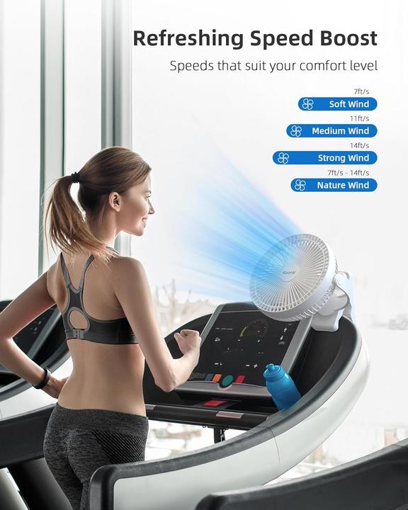 Produktbild Koonie Tragbarer Clip-On-Ventilator