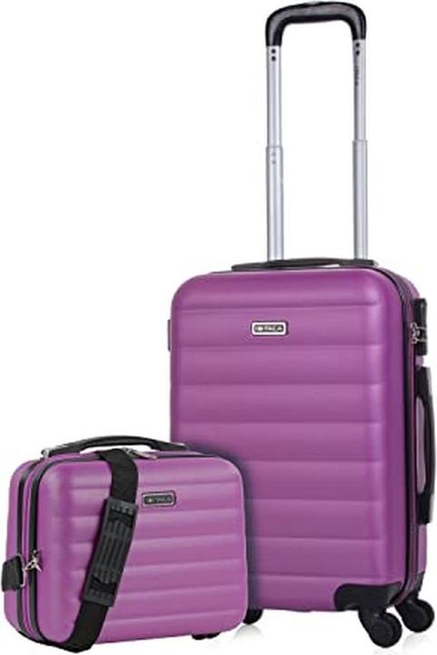 Actual product image Itaca 3-Piece Expandable Hardshell Spinner Luggage Set with Combination Lock