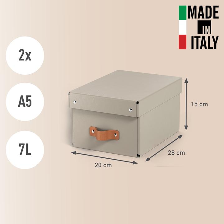 Produktbild Leitz Archivbox Puro Recyclingkarton Klein mit Deckel (A5)