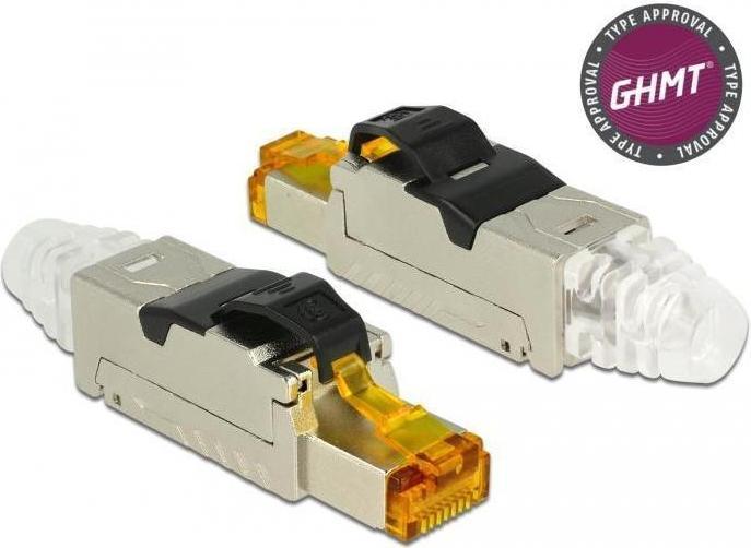 Productafbeelding Delock Veld-termineerbare RJ45 stekker (S/FTP, CAT8.1, 0.06 m)