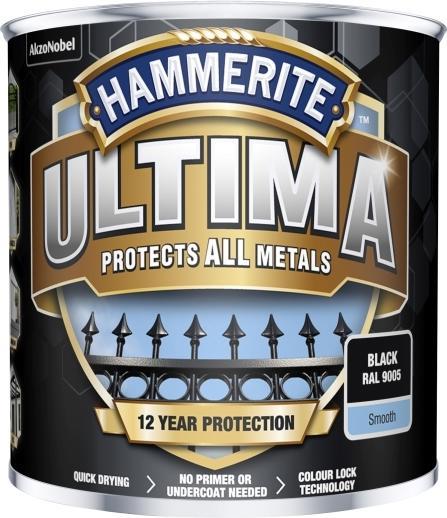 Image du produit Hammerite Metall-Schutzlack ULTIMA glanz (250 ml, Noir intense)