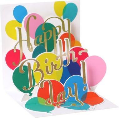 Immagine prodotto Up with paper Biglietto di compleanno pop-up con motivo a palloncino (1 pz.)