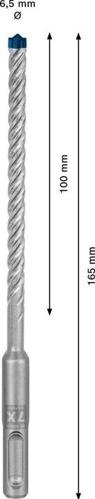 Produktbild Bosch Professional Zubehör EXPERT SDS plus-7X Hammerbohrer, 6,5 x 100 x 165 mm (6.5 Millimeter)