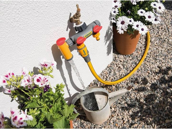 Immagine prodotto Hozelock Attacco e scarico del rubinetto a 2 vie FLOWMAX (Adattatore per rubinetto)