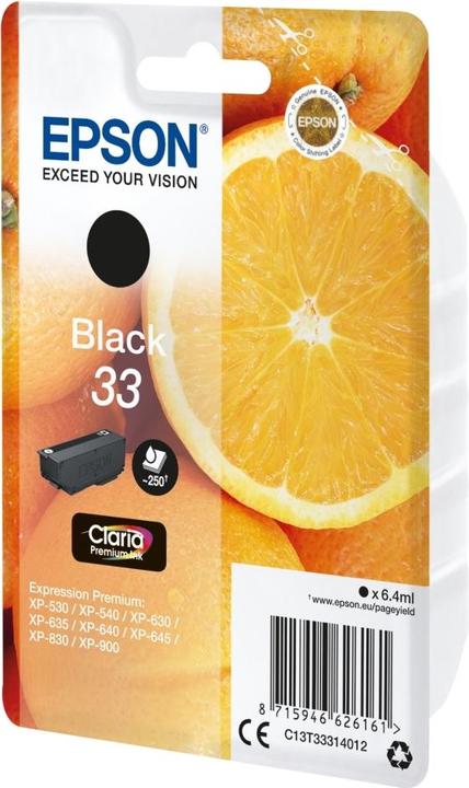 Produktbild Epson C13T3331401033 Tintenpatrone schwarz 250 Seiten ISO/IEC 24711 64 ml Schwarz (BK)