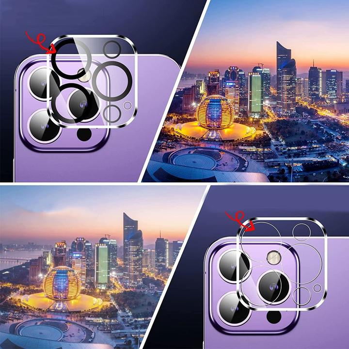 Produktbild Apfelkiste - Kamera Objektiv Protector Panzer Glas (2er Set) - Kamera Abdeckung (2 Stk., Apple iPhone 14)