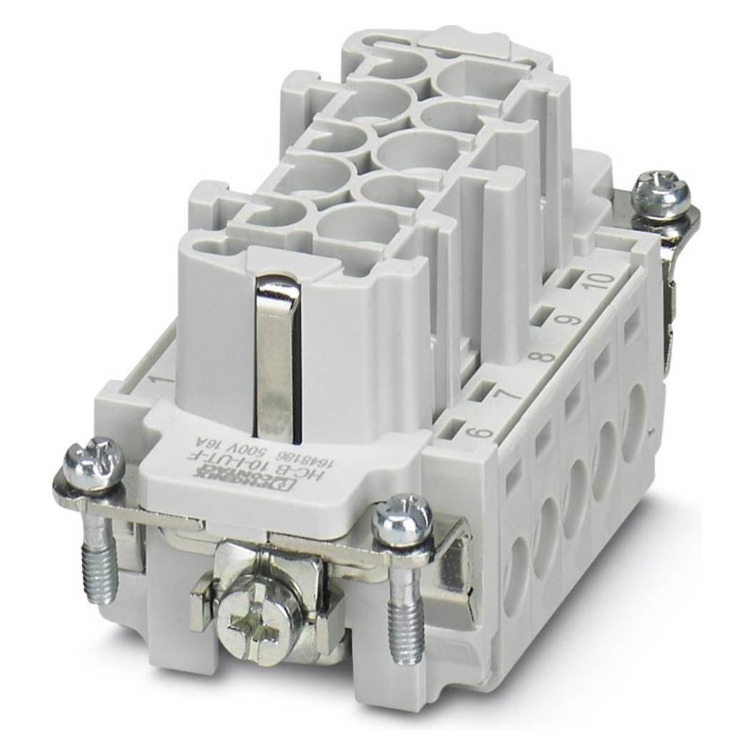 Phoenix Contact Grigio Hc-B 10-I-Ut-F Contenuto: 1 Pz., Cavo + Spina Elettrica,