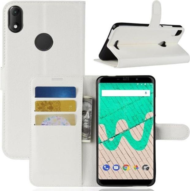 Actual product image MU Classic Litchi Leather Bookcover Series (Wiko View Max)
