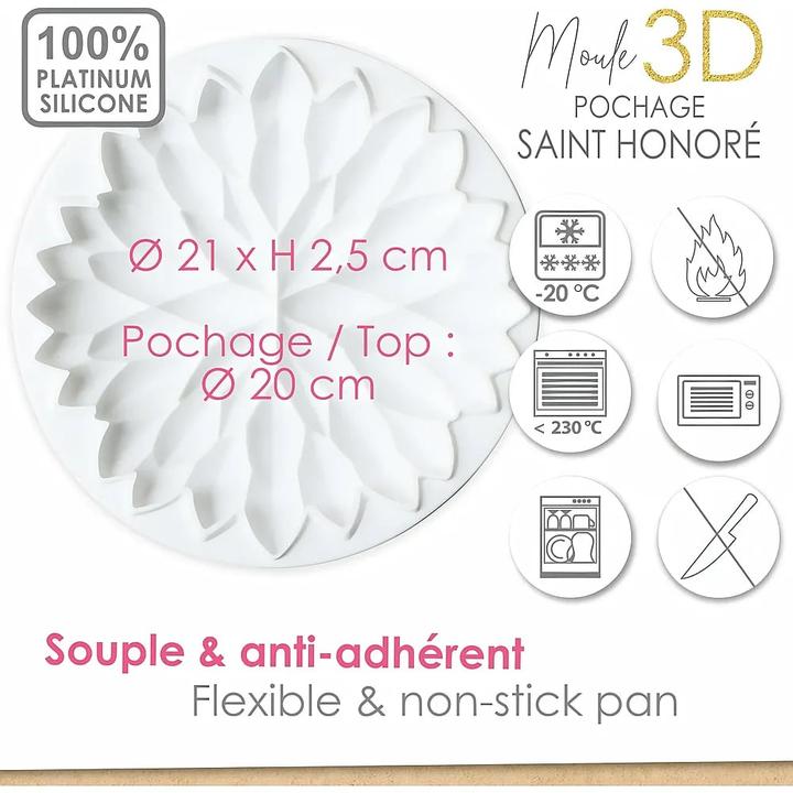 Produktbild ScrapCooking Silikon Backform Tortenoberteil Saint Honoré (20 cm)