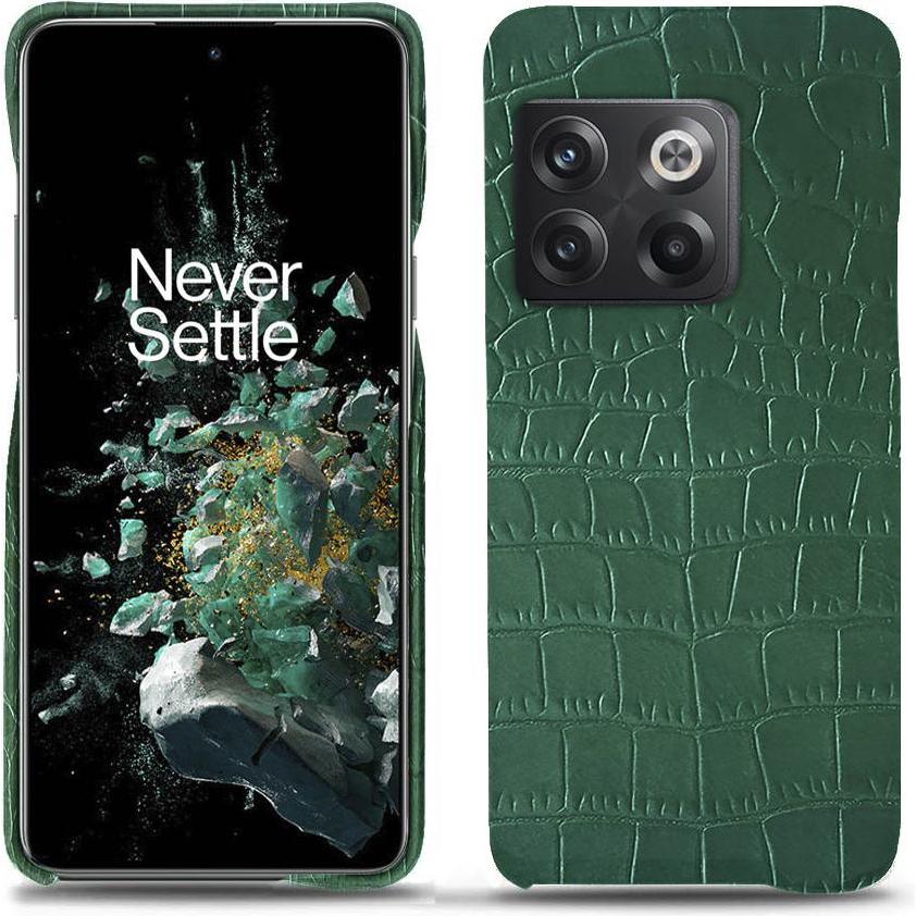 Noreve Lederschutzhülle (OnePlus 10T), Smartphone Hülle, Grün