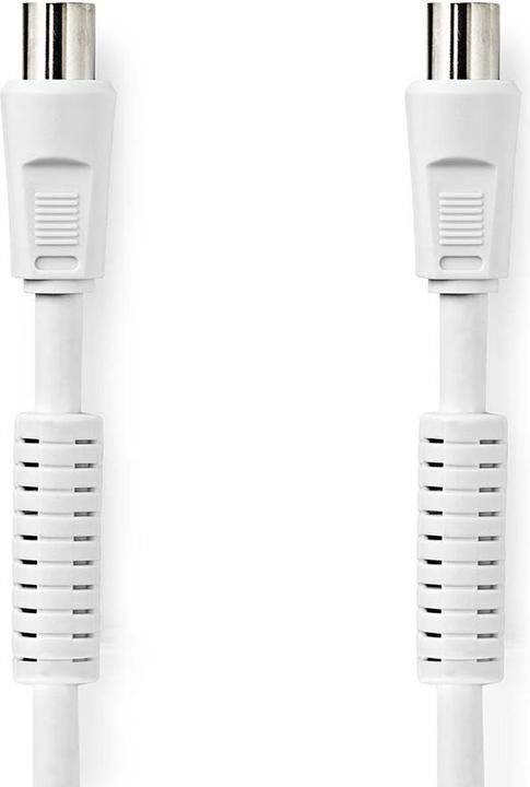 Actual product image Nedis Coaxial cable | IEC (coax) male | IEC (coax) female | Nickel-plated | 120 dB | 75 Ohm | 4-way (120 dB, Antenna cable)