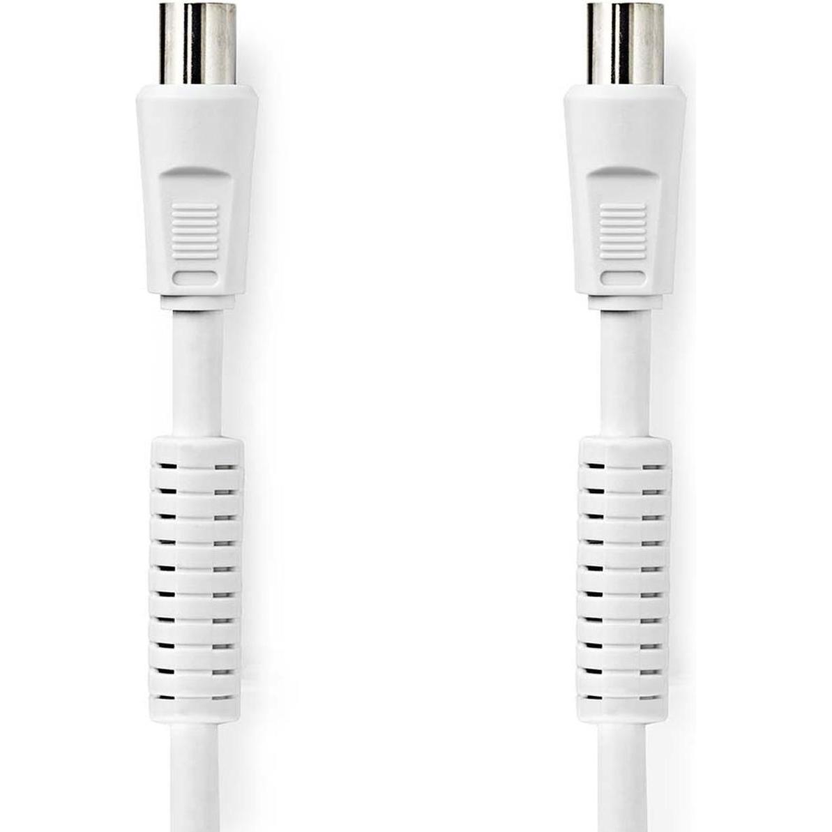 Nedis Cavo coassiale IEC (coax) maschio IEC (coax) femmina Nichelato 120 dB 75 Ohm 4 vie (120 dB, Cavi antenna), Cavo antenna