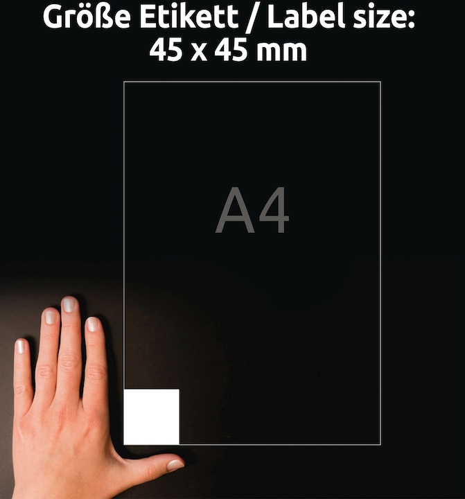 Produktbild Avery Quadratische Etiketten, ablösbar