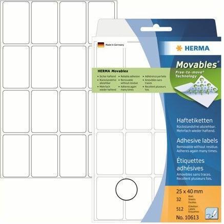 Image du produit HERMA Étiquettes amovibles à usage multiple