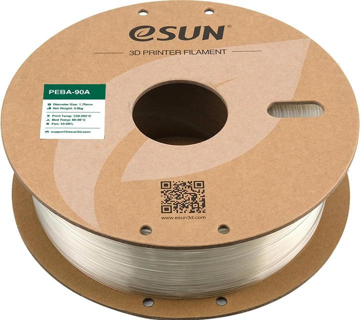 Produktbild eSUN Filament PEBA 90A Transparent 1.75 mm 1 kg (PEBA, 1000 g)
