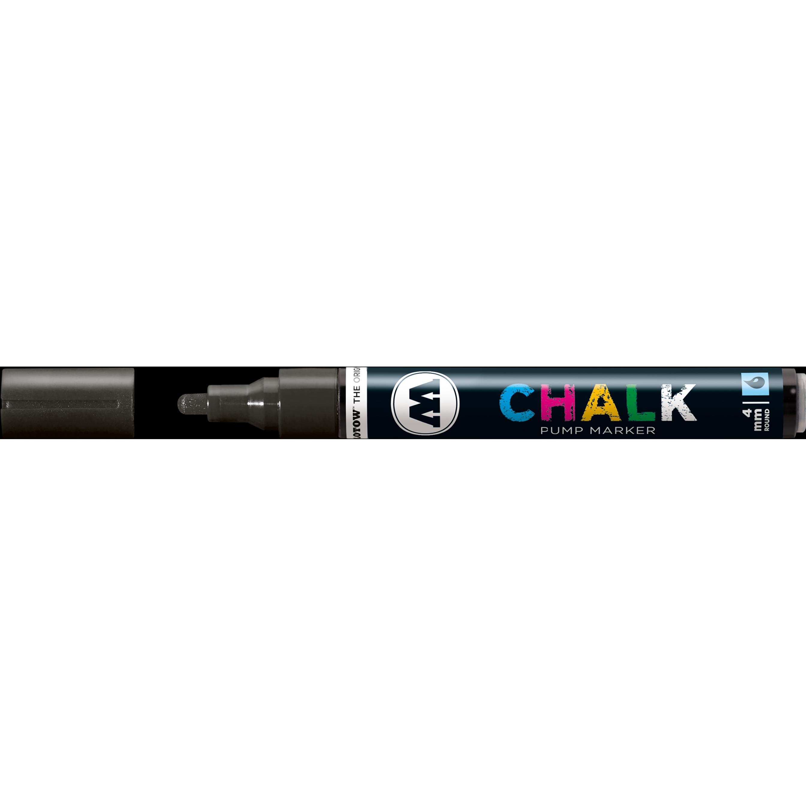 Molotow, Marker, Windowmarker Pump Marker Chalk nachfüllbar 4mm schwarz (Schwarz, 4 mm, 1 x)