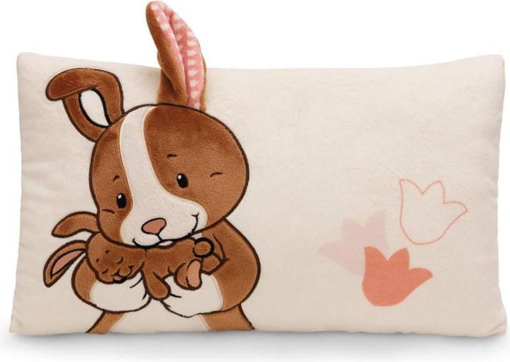 NICI 61641 Kissen Hase & Kind Hopsala 43x25cm GREEN